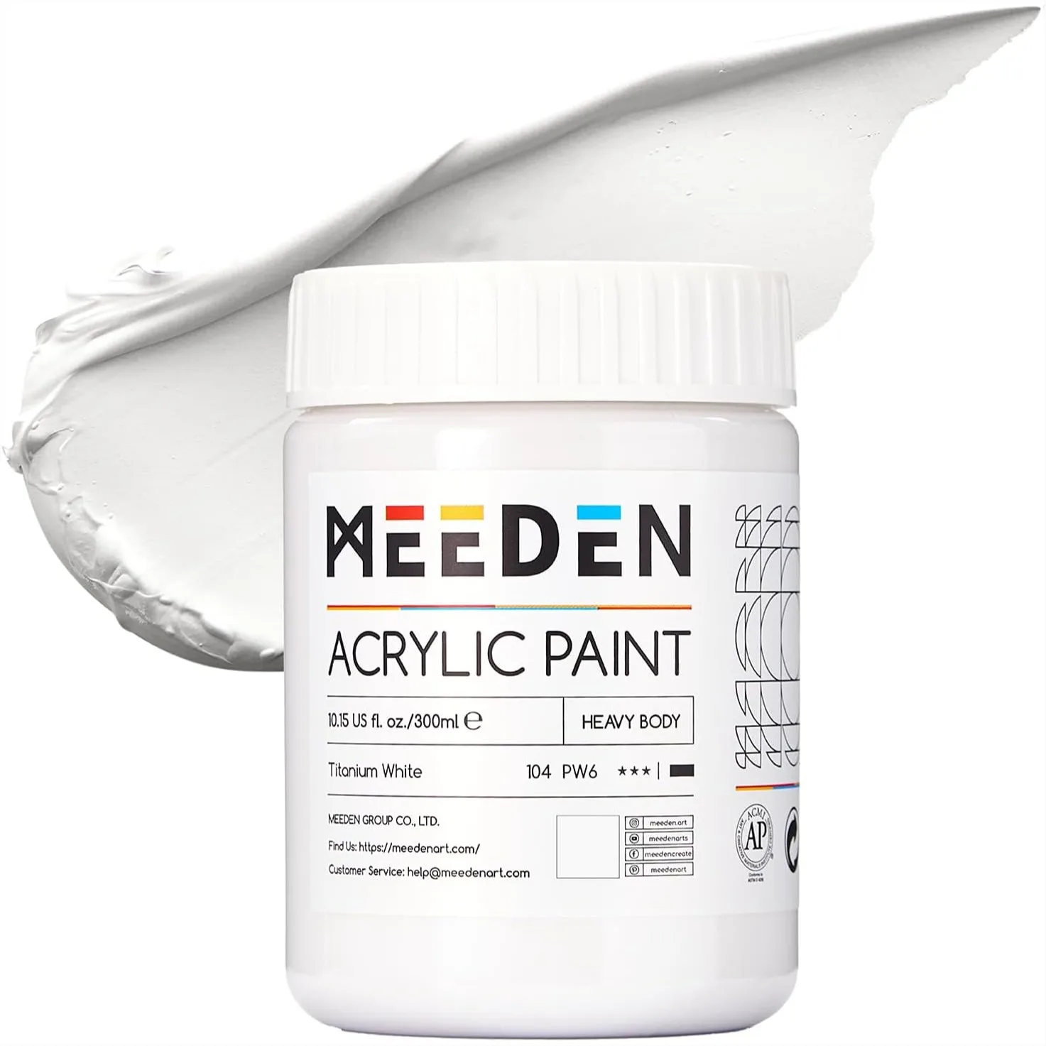 Heavy Body Acrylic Paint 10oz Titanium White - Thick Gloss Paint for Canvas & Art Projects with Smooth Texture
Heavy Body Acrylic Paint 10oz Titanium White - Thick Gloss Paint for Canvas & Art Projects with Smooth Texture