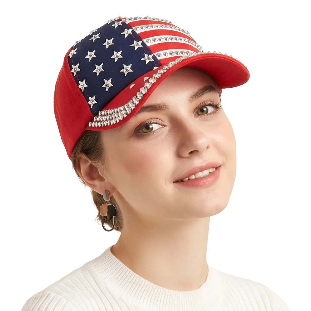 American Independence Day Feng Shui Diamond American Flag Baseball Cap Star-Spangled Banner Cap Women's
American Independence Day Feng Shui Diamond American Flag Baseball Cap Star-Spangled Banner Cap Women's