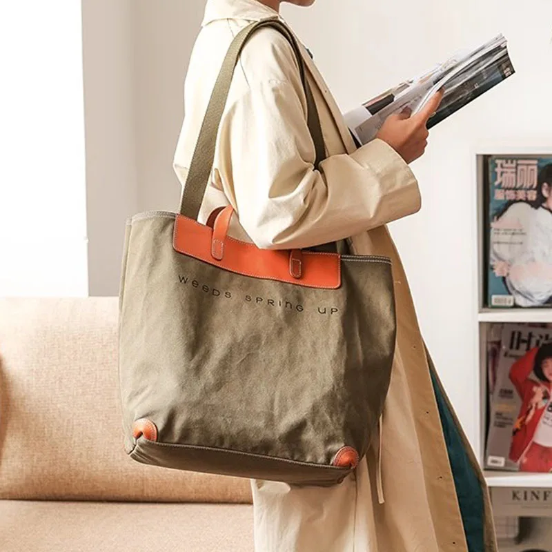 Холщовая сумка AETOO в стиле ретро, сумка на одно плечо из воловьей кожи, ручная женская сумка-тоут большой вместимости
Холщовая сумка AETOO в стиле ретро, сумка на одно плечо из воловьей кожи, ручная женская сумка-тоут большой вместимости