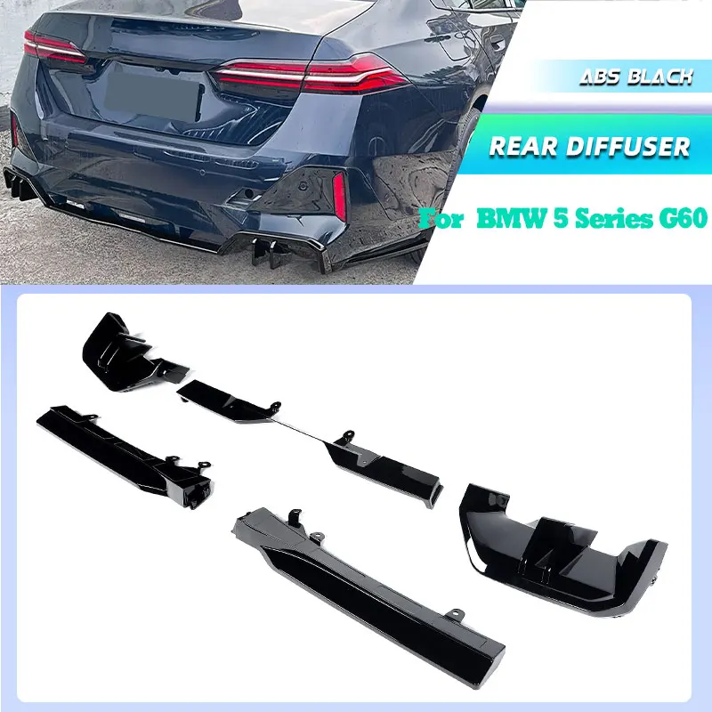 ABS Gloss Black Car Rear Bumper Diffuser Lip Spoiler for BMW 5 Series G60 2024-2026 Racing Rear Apron Lip Splitters Body Kits
ABS Gloss Black Car Rear Bumper Diffuser Lip Spoiler for BMW 5 Series G60 2024-2026 Racing Rear Apron Lip Splitters Body Kits