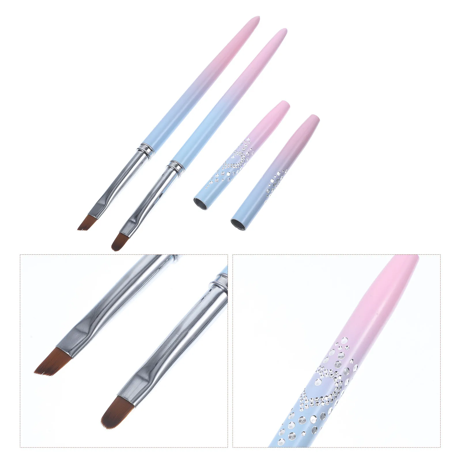 2Pcs Metal Nail Art Brushes Kit Durable Long Life Simple Structure Easy Use DIY Home Salon Fine Tip Pens Gel Polish Dotting 
2Pcs Metal Nail Art Brushes Kit Durable Long Life Simple Structure Easy Use DIY Home Salon Fine Tip Pens Gel Polish Dotting