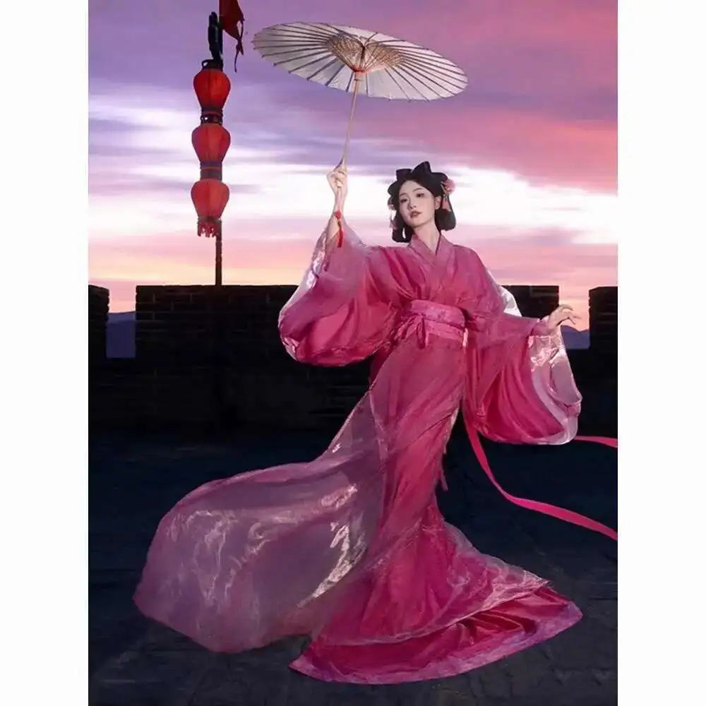 Pink Warring States Robe Hanfu Ancient Style Women's Clothing Chinese Style Fairy Air Drifting Classical Dance
Pink Warring States Robe Hanfu Ancient Style Women's Clothing Chinese Style Fairy Air Drifting Classical Dance