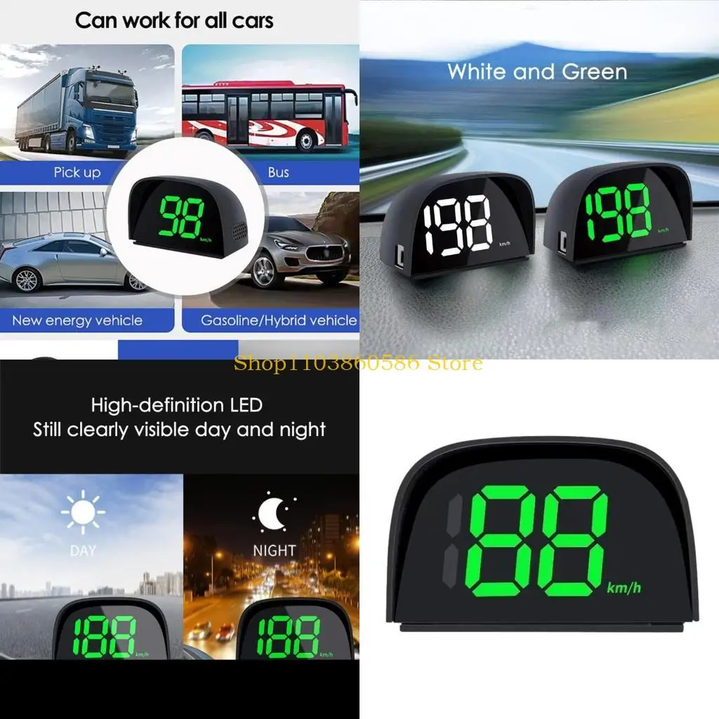 242A Easy to Use Vehicle Display HUD Speedometer Improve Driving Experience Durable
242A Easy to Use Vehicle Display HUD Speedometer Improve Driving Experience Durable