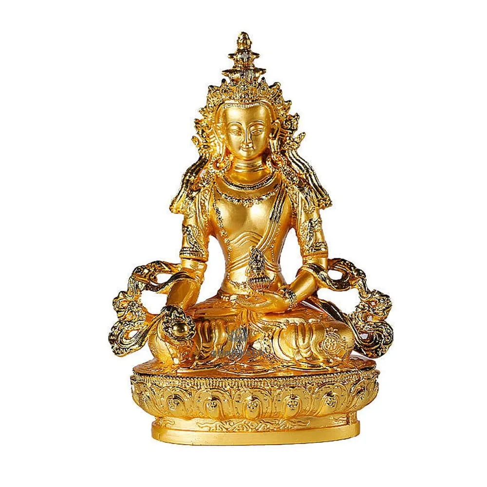 6 Inch Alloy Metal Gold Plated Buddhist Bodhisattva Ksitigarbha Tibetan Esoteric Figure Buddha Statue Home Putting Decorations
6 Inch Alloy Metal Gold Plated Buddhist Bodhisattva Ksitigarbha Tibetan Esoteric Figure Buddha Statue Home Putting Decorations