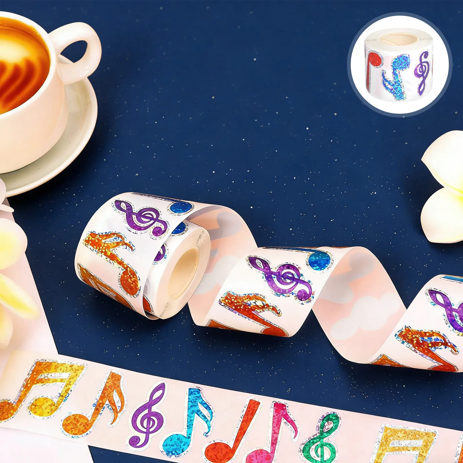 500Pcs Waterproof Colorful Musical Note Stickers Roll Piano Decoration Stickers for Music Teachers Students Violin Guitar
500Pcs Waterproof Colorful Musical Note Stickers Roll Piano Decoration Stickers for Music Teachers Students Violin Guitar