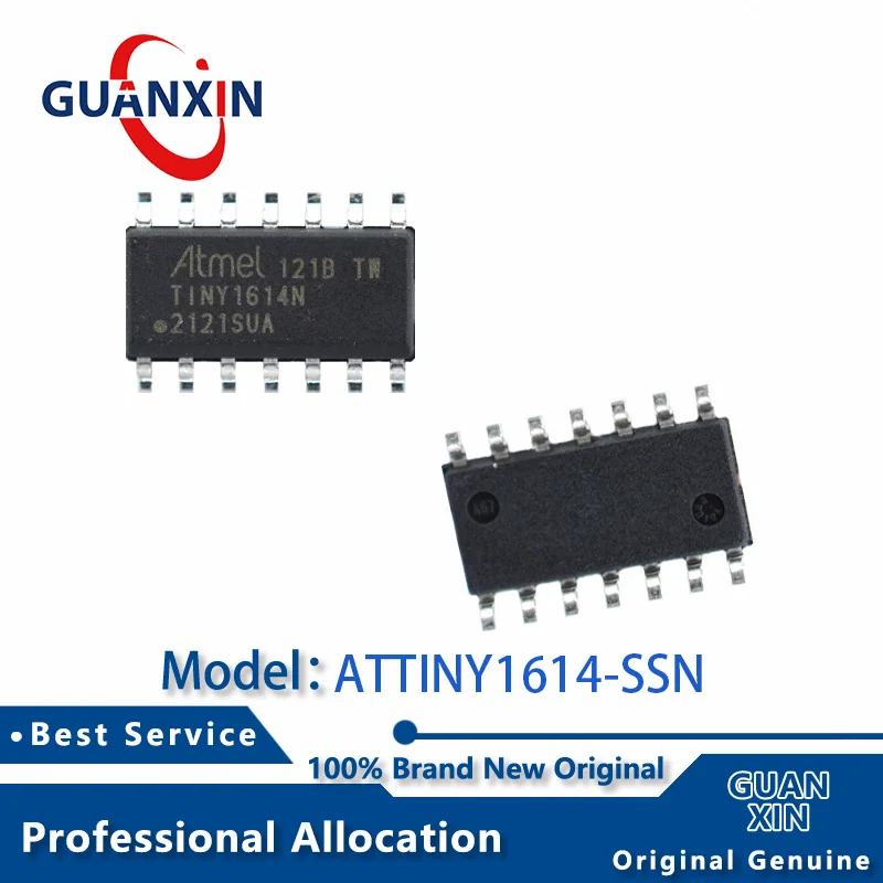 100% New electronics ATTINY1614-SSN ATTINY1614-SSNR SOIC-14 Marking TINY1614N ATTINY1614
100% New electronics ATTINY1614-SSN ATTINY1614-SSNR SOIC-14 Marking TINY1614N ATTINY1614