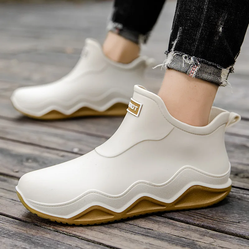 Lightweight Short Rain Boots Unisex Work Shoes Wear-resistant Non-slip Cotton Waterproof Boots Spring and Autumn New Models 
Lightweight Short Rain Boots Unisex Work Shoes Wear-resistant Non-slip Cotton Waterproof Boots Spring and Autumn New Models