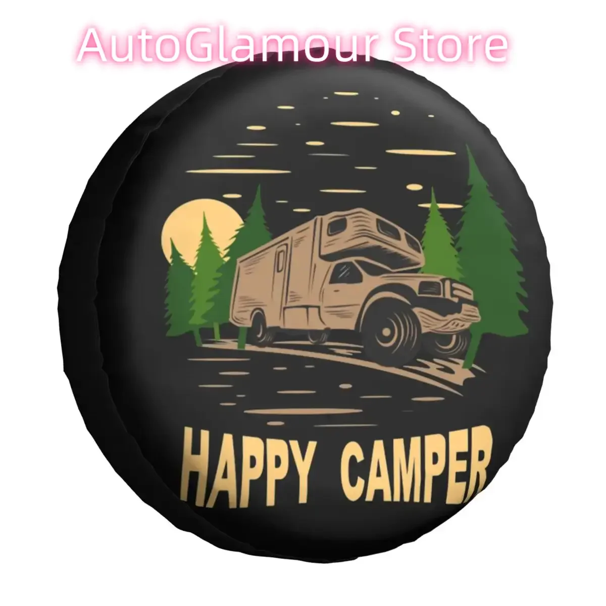 Custom Cartoon Happy Camper Spare Tire Cover for Jeep Honda Cartoon Adventure Camping Car Wheel Protectors 14" 15" 16" 17" Inch
Custom Cartoon Happy Camper Spare Tire Cover for Jeep Honda Cartoon Adventure Camping Car Wheel Protectors 14" 15" 16" 17" Inch