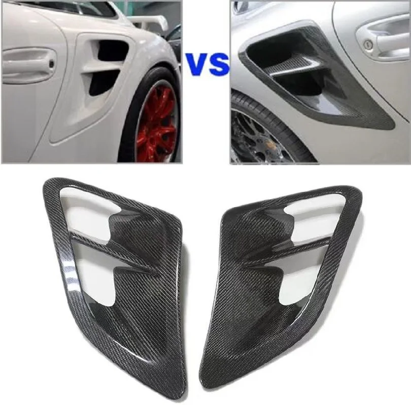 Real Carbon Fiber Rear Side Fender Air Vent Fin Intake Scoop Trim Cover Car Styling For Porsche 911 997 2004-2012
Real Carbon Fiber Rear Side Fender Air Vent Fin Intake Scoop Trim Cover Car Styling For Porsche 911 997 2004-2012