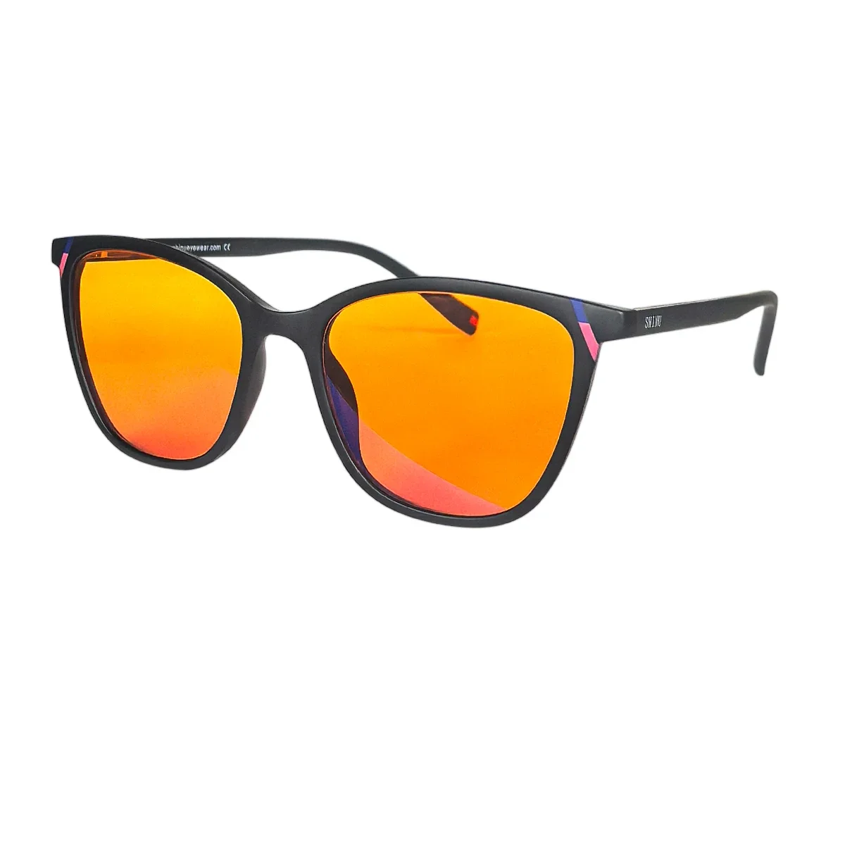 SHINU Brand Red Anti Blue Light Glasses Better Sleep Glasses Gaming Glasses with Prescription Orange Lens Eyeglasses for Women
SHINU Brand Red Anti Blue Light Glasses Better Sleep Glasses Gaming Glasses with Prescription Orange Lens Eyeglasses for Women