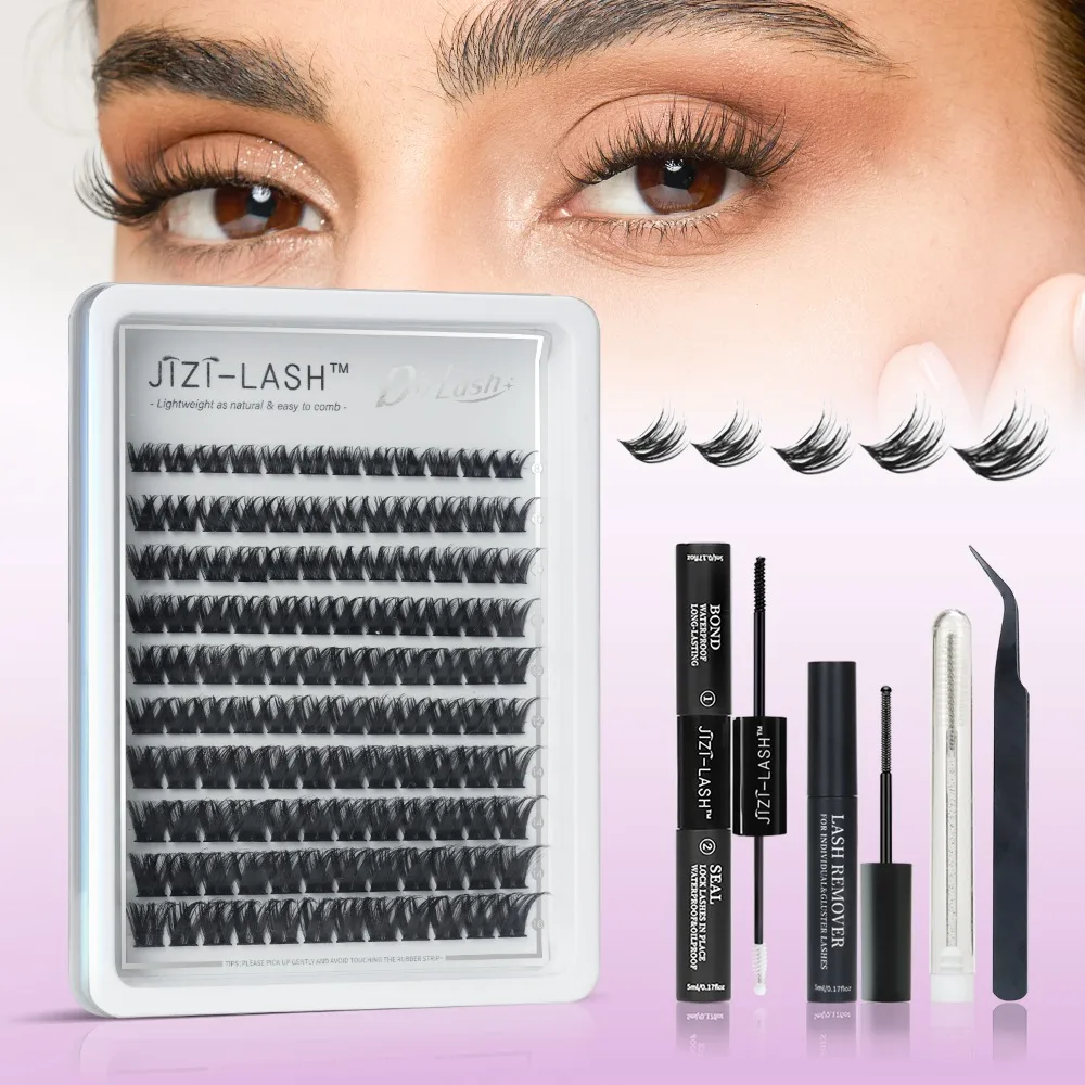 JIZI-LASH Eyelashes Extension 3D Lashes Eyelash Natural 8-16mm Individual Lash Clusters Bond Seal Brush Remover Tweezers Kit
JIZI-LASH Eyelashes Extension 3D Lashes Eyelash Natural 8-16mm Individual Lash Clusters Bond Seal Brush Remover Tweezers Kit