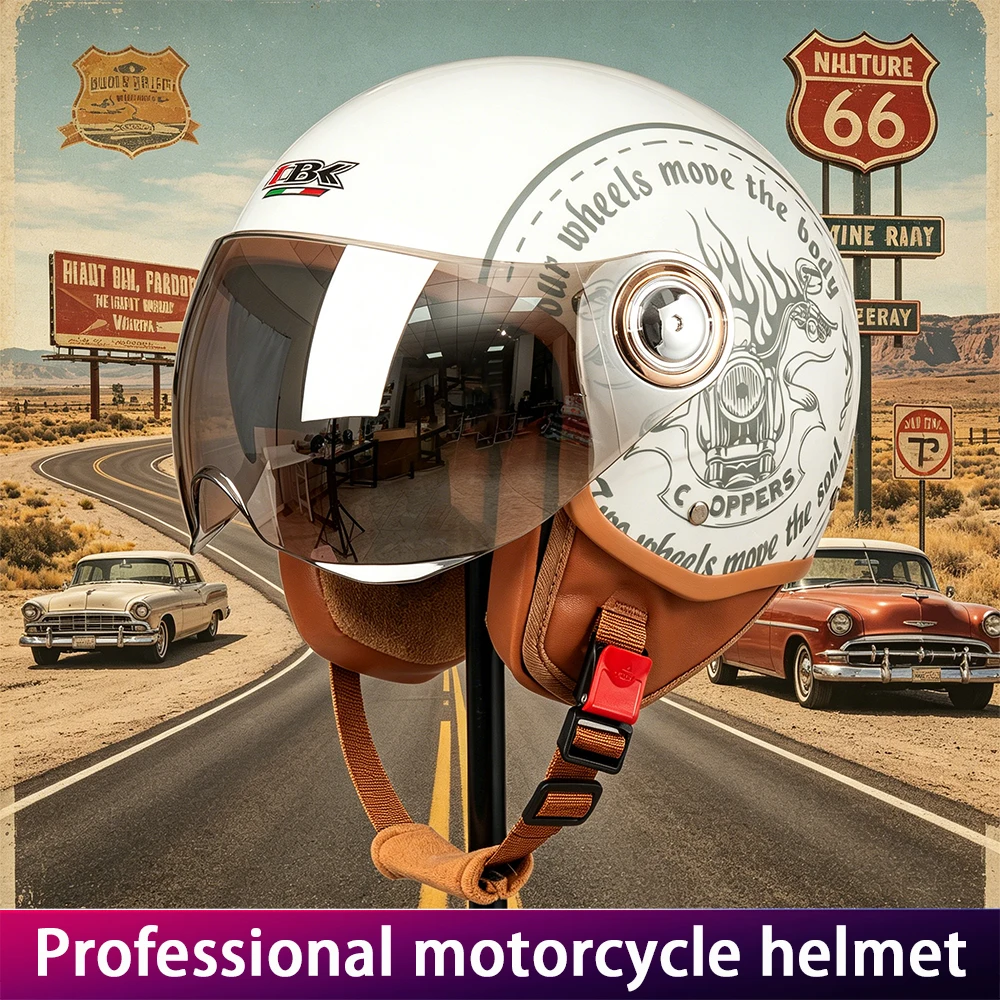 Men's Motorcycle Half Helmet Cruising Pedal Bike Cute Cartoon Anti-Fog Helmet Electric Vehicle Ladies Universal Four Seasons
Men's Motorcycle Half Helmet Cruising Pedal Bike Cute Cartoon Anti-Fog Helmet Electric Vehicle Ladies Universal Four Seasons