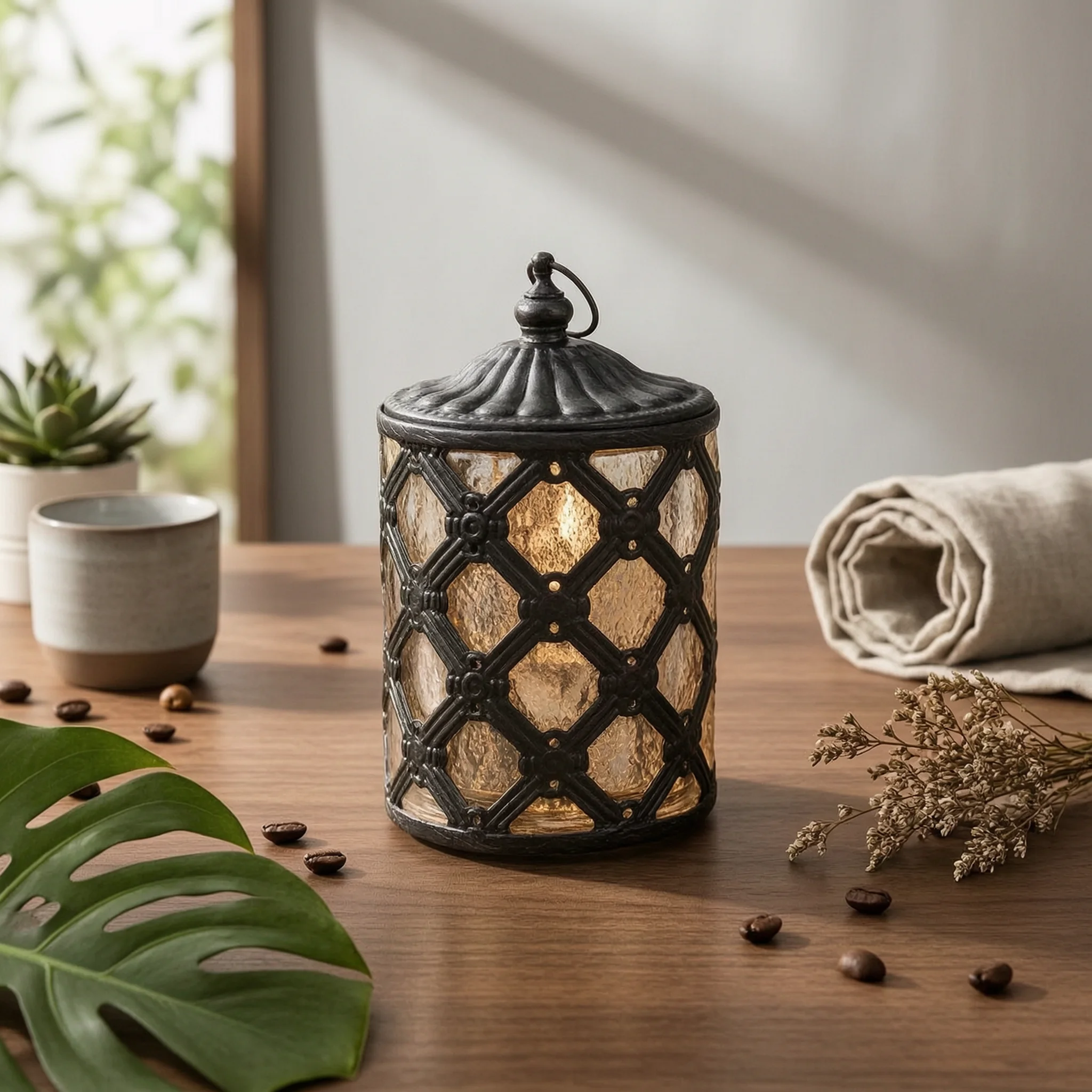 Iron Lantern Openwork Lattice Vintage Lantern Outdoor Decor Domed Top Old World Charm for Garden
Iron Lantern Openwork Lattice Vintage Lantern Outdoor Decor Domed Top Old World Charm for Garden