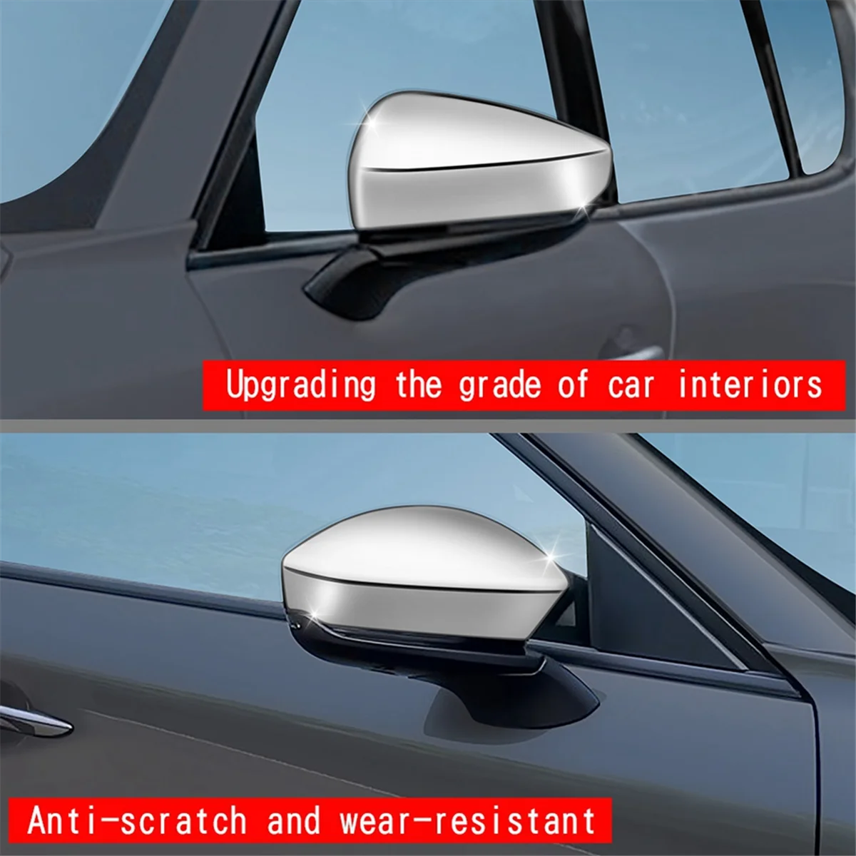 Car Silver Rearview Side Mirror Cover Trim Frame Side Mirror Caps for Mazda CX-60 2022 2023
Car Silver Rearview Side Mirror Cover Trim Frame Side Mirror Caps for Mazda CX-60 2022 2023