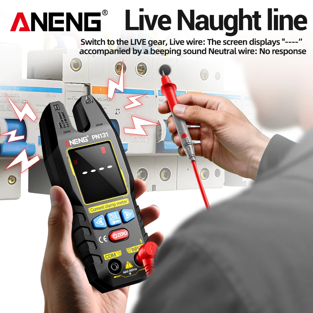 ANENG Clamp Meter Digital Multimeter Rechargeable 4000 Counts AC DC Voltage Current Tester Ohm Capacitance Frequency Volt Amp
ANENG Clamp Meter Digital Multimeter Rechargeable 4000 Counts AC DC Voltage Current Tester Ohm Capacitance Frequency Volt Amp