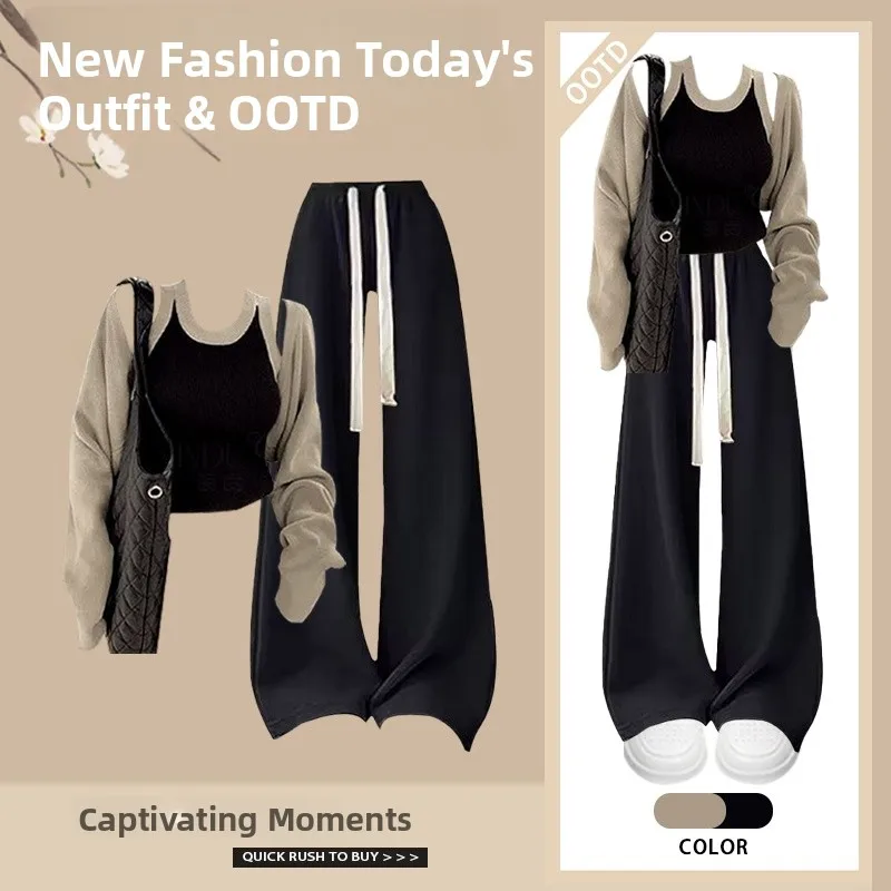 Весенняя коллекция, женский свободный повседневный жилет irt с высокой талией, свободный комплект футболок больших размеров Faion Outfit Student orm
Весенняя коллекция, женский свободный повседневный жилет irt с высокой талией, свободный комплект футболок больших размеров Faion Outfit Student orm