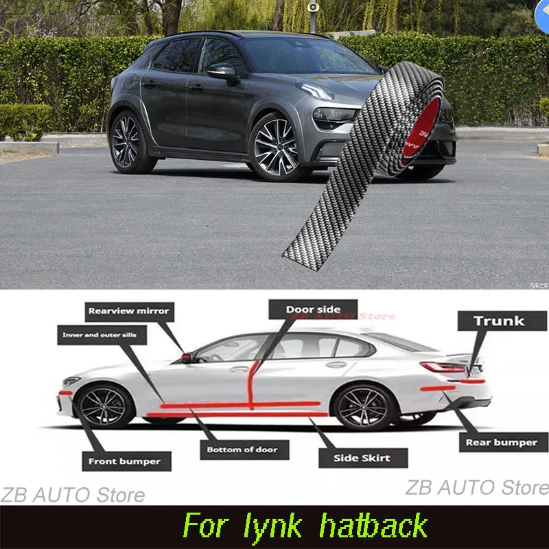 For Lynk Hatback Strong adhesive bumper strip, front and rear lip side skirts, collision and scratch resistant suitable
For Lynk Hatback Strong adhesive bumper strip, front and rear lip side skirts, collision and scratch resistant suitable