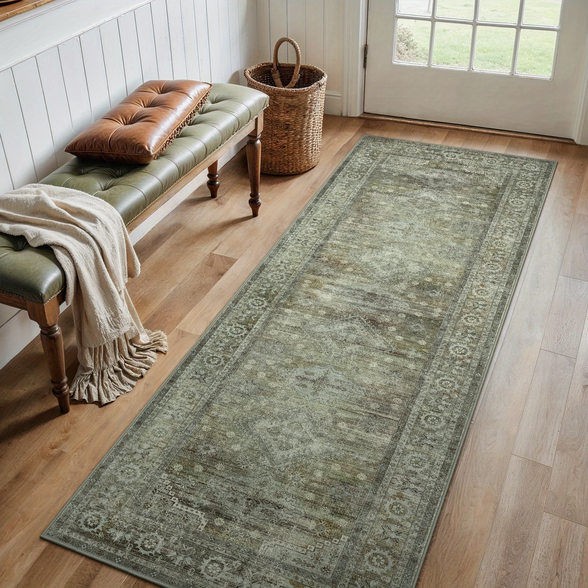 Коврик Runner Rug 2'x5'/ 2'x7'/ 2'x10' (60x150 см) – машинная стирка, нескользящий, в стиле бохо-винтаж, для прихожей, кухни и входной зоны, ультратонкий, низкопрофильный.
Коврик Runner Rug 2'x5'/ 2'x7'/ 2'x10' (60x150 см) – машинная стирка, нескользящий, в стиле бохо-винтаж, для прихожей, кухни и входной зоны, ультратонкий, низкопрофильный.
