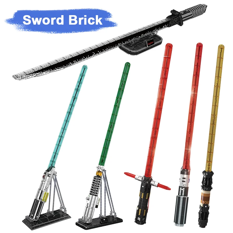 Mould King Lightsaber Series MOC Star Movie Building Blocks Samurai Sword Assembly Bricks Model DIY Toys Kids Birthday Gift
Mould King Lightsaber Series MOC Star Movie Building Blocks Samurai Sword Assembly Bricks Model DIY Toys Kids Birthday Gift