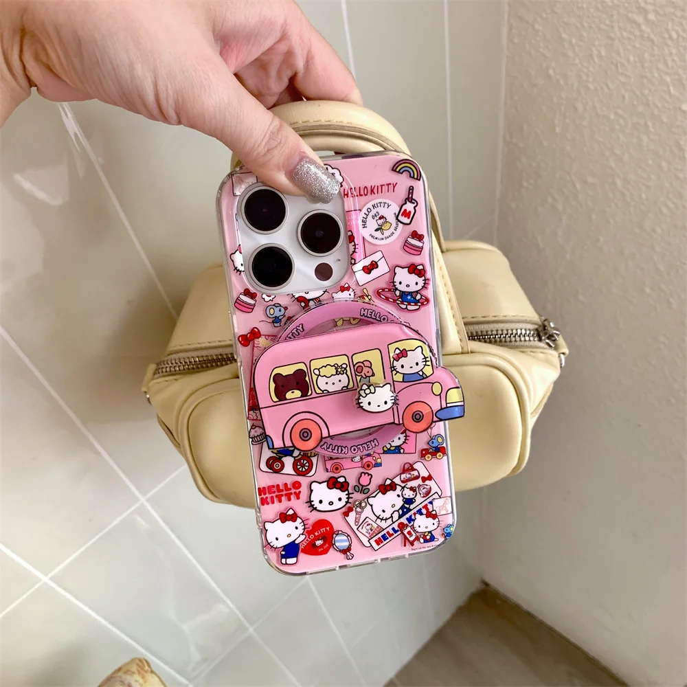 Sanrio Hello Kitty cute magnetic stand phone case for iPhone 14 13 13 Promax 15Pro 16 16 Pro 15 cover cartoon with Magsafe cover
Sanrio Hello Kitty cute magnetic stand phone case for iPhone 14 13 13 Promax 15Pro 16 16 Pro 15 cover cartoon with Magsafe cover