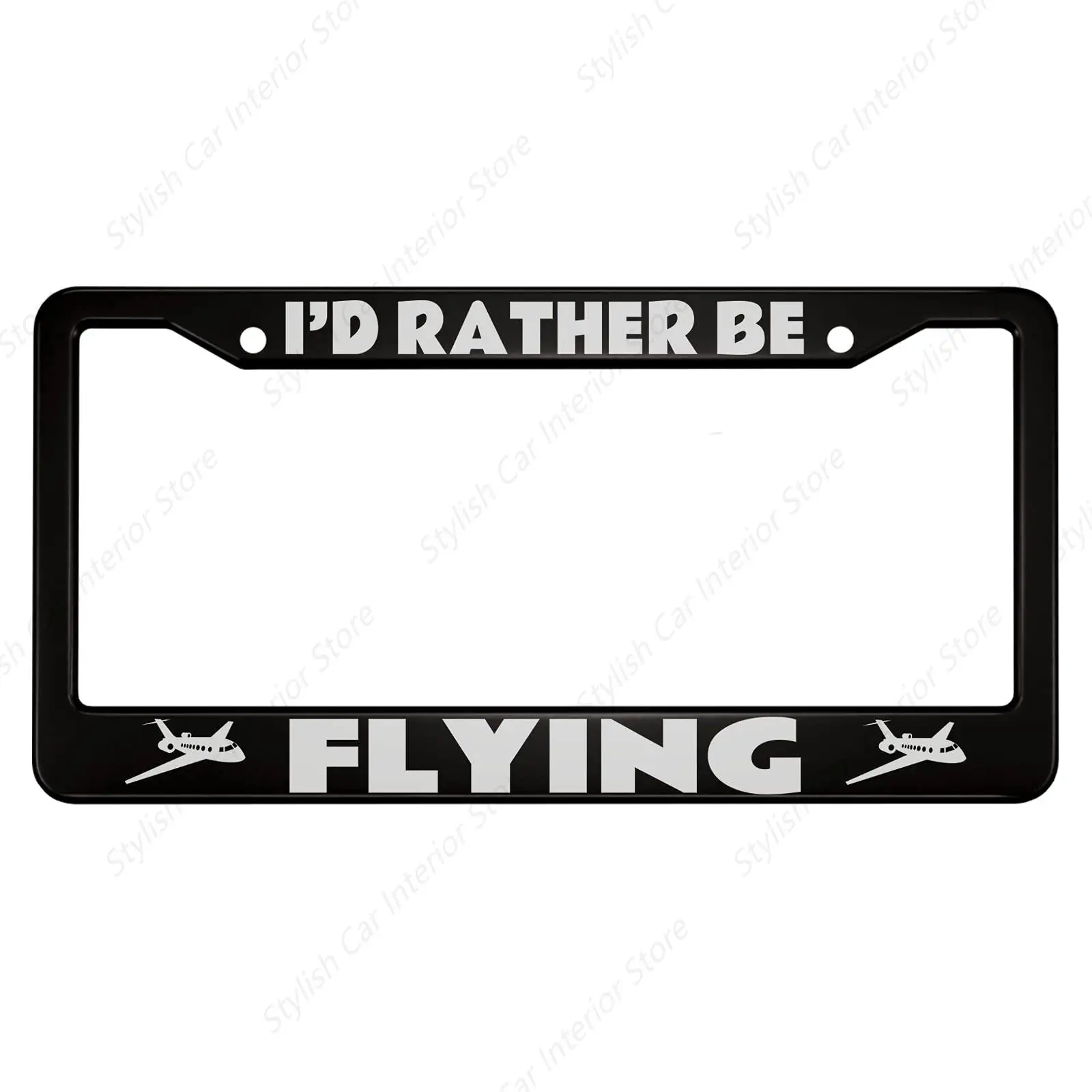I'd Rather Be Flying Aluminum Alloy License Plate Frame Two Airplanes Pattern White Applicable to US Standard Car Metal Car Tag
I'd Rather Be Flying Aluminum Alloy License Plate Frame Two Airplanes Pattern White Applicable to US Standard Car Metal Car Tag