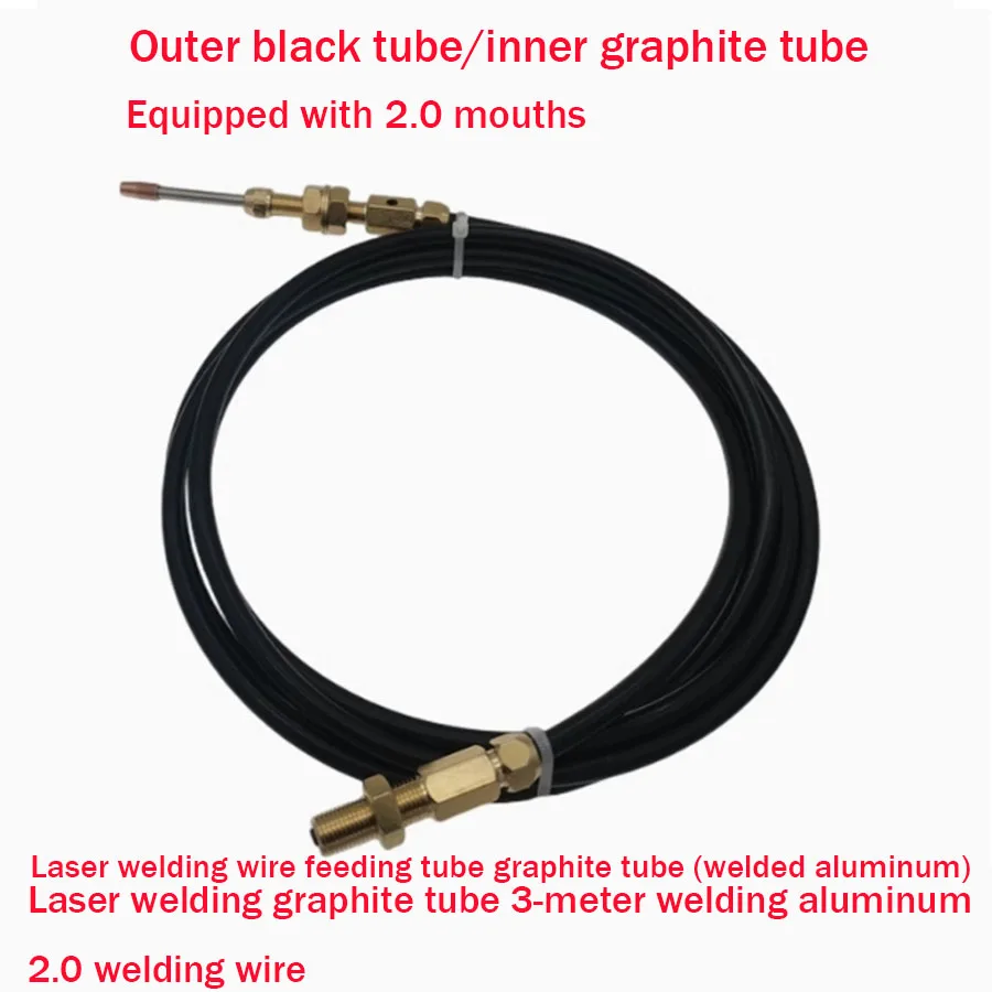 Handheld laser welding aluminum graphite wire feeding tube spring aluminum welding wire 0.8-1.6 2.0 wire guide tube 3M 5M 8M
Handheld laser welding aluminum graphite wire feeding tube spring aluminum welding wire 0.8-1.6 2.0 wire guide tube 3M 5M 8M