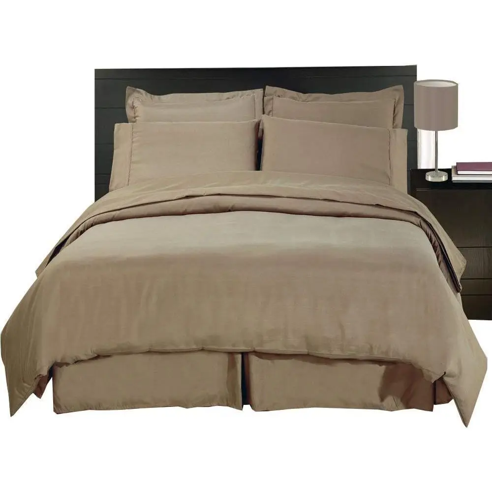 8-Piece King Bedding Set: 600 Thread Count Cotton Sheets, Down Comforter, Solid Brown Duvet Cover
8-Piece King Bedding Set: 600 Thread Count Cotton Sheets, Down Comforter, Solid Brown Duvet Cover