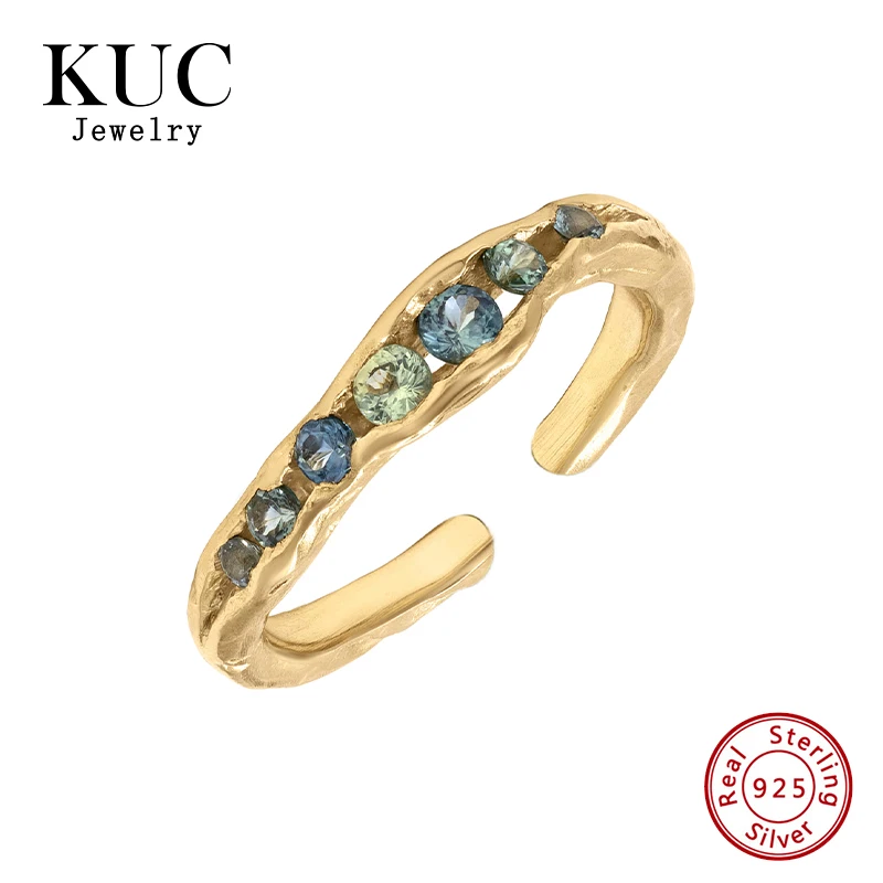 Fine Jewelry Plata 925 Sterling Silver Luxury Stylish Blue Zircon Half Channel Set Adjustable Rings
Fine Jewelry Plata 925 Sterling Silver Luxury Stylish Blue Zircon Half Channel Set Adjustable Rings