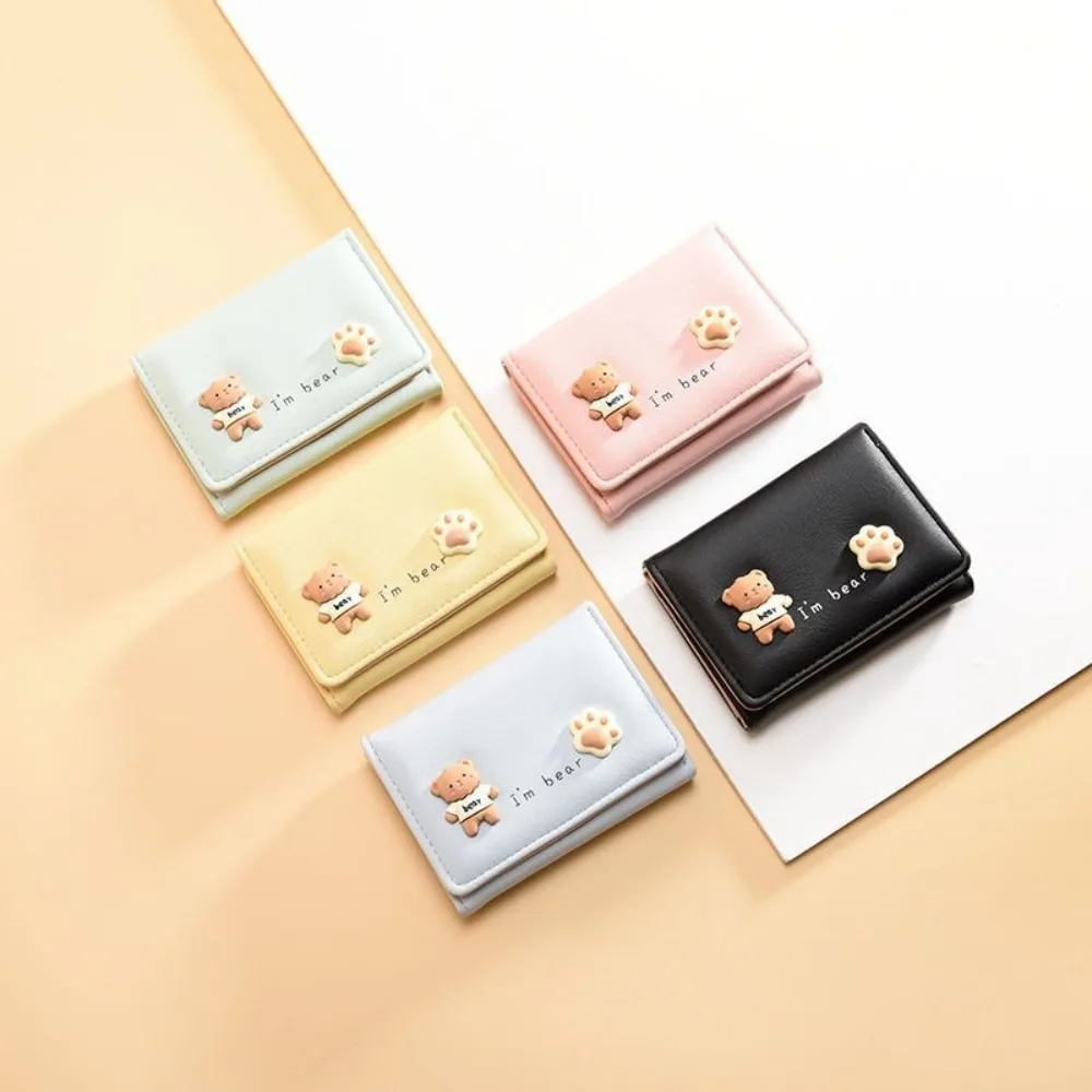 Cute Portable Short Wallets Cartoon Bear Waterproof Coin Purse PU Leather Card Holder Female
Cute Portable Short Wallets Cartoon Bear Waterproof Coin Purse PU Leather Card Holder Female