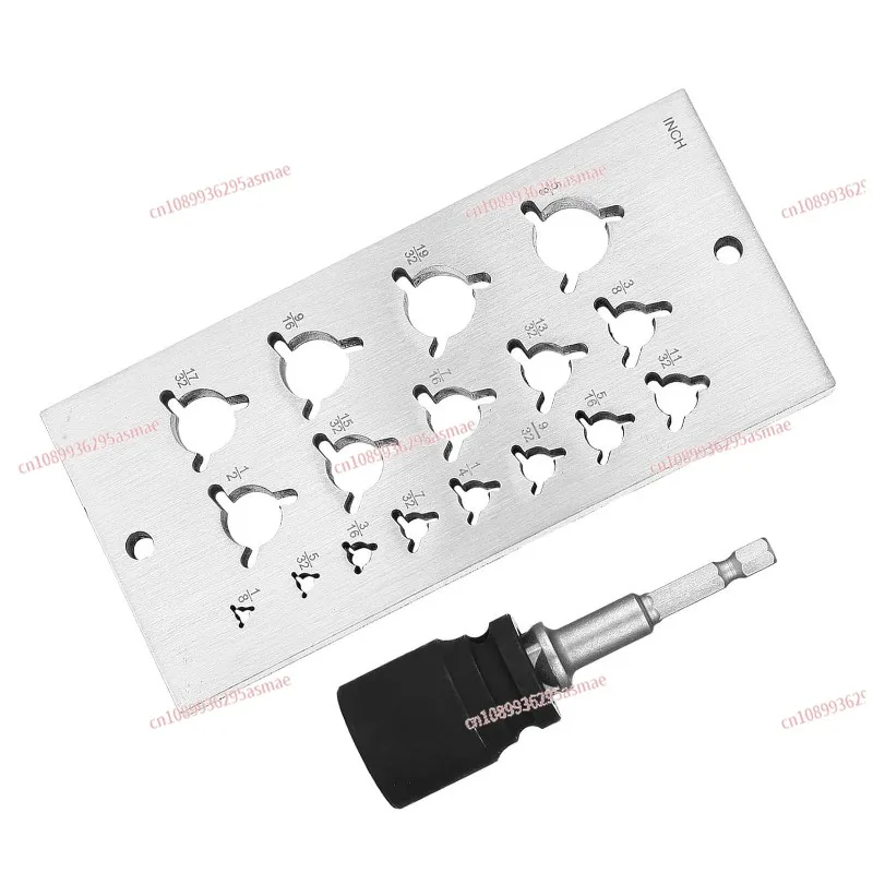 19 Hole Wooden Dowel Rod Maker - Metric Imperial Plum Blossom Round Hole Dowel Plate
19 Hole Wooden Dowel Rod Maker - Metric Imperial Plum Blossom Round Hole Dowel Plate