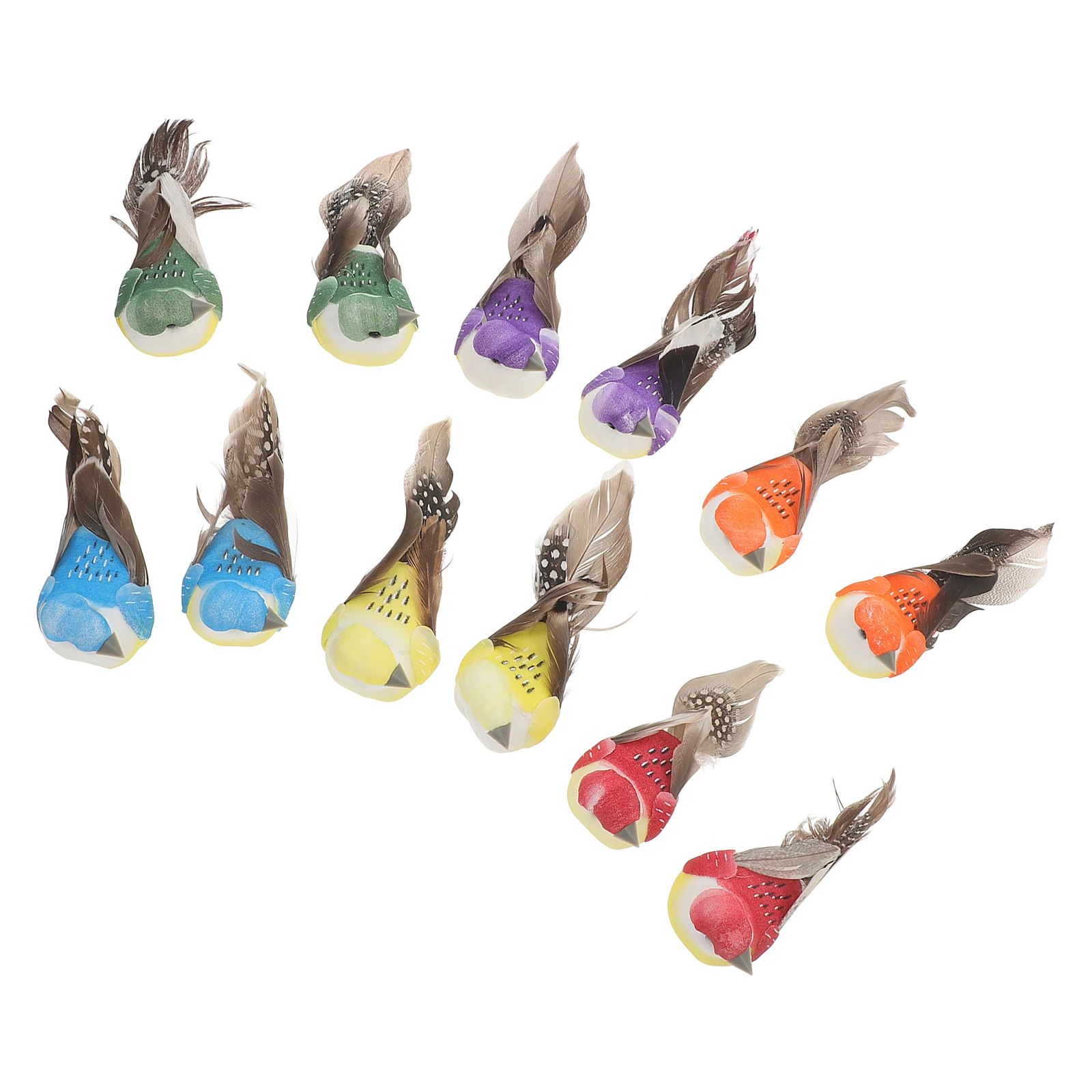 12pcs Bird Ornaments Lifelike Artificial Decorative Statues for Garden Desk Realistic Models Easy Clean Yard Adornment
12pcs Bird Ornaments Lifelike Artificial Decorative Statues for Garden Desk Realistic Models Easy Clean Yard Adornment