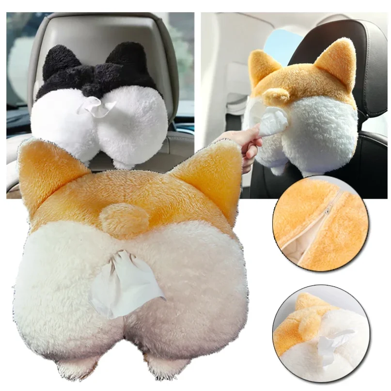 1pc Creative Corgi Car Tissue Box Soft Cartoon Paper Napkin Case Cute Animals Car Paper Boxes Lovely Tissue Holder for Car Seat
1pc Creative Corgi Car Tissue Box Soft Cartoon Paper Napkin Case Cute Animals Car Paper Boxes Lovely Tissue Holder for Car Seat