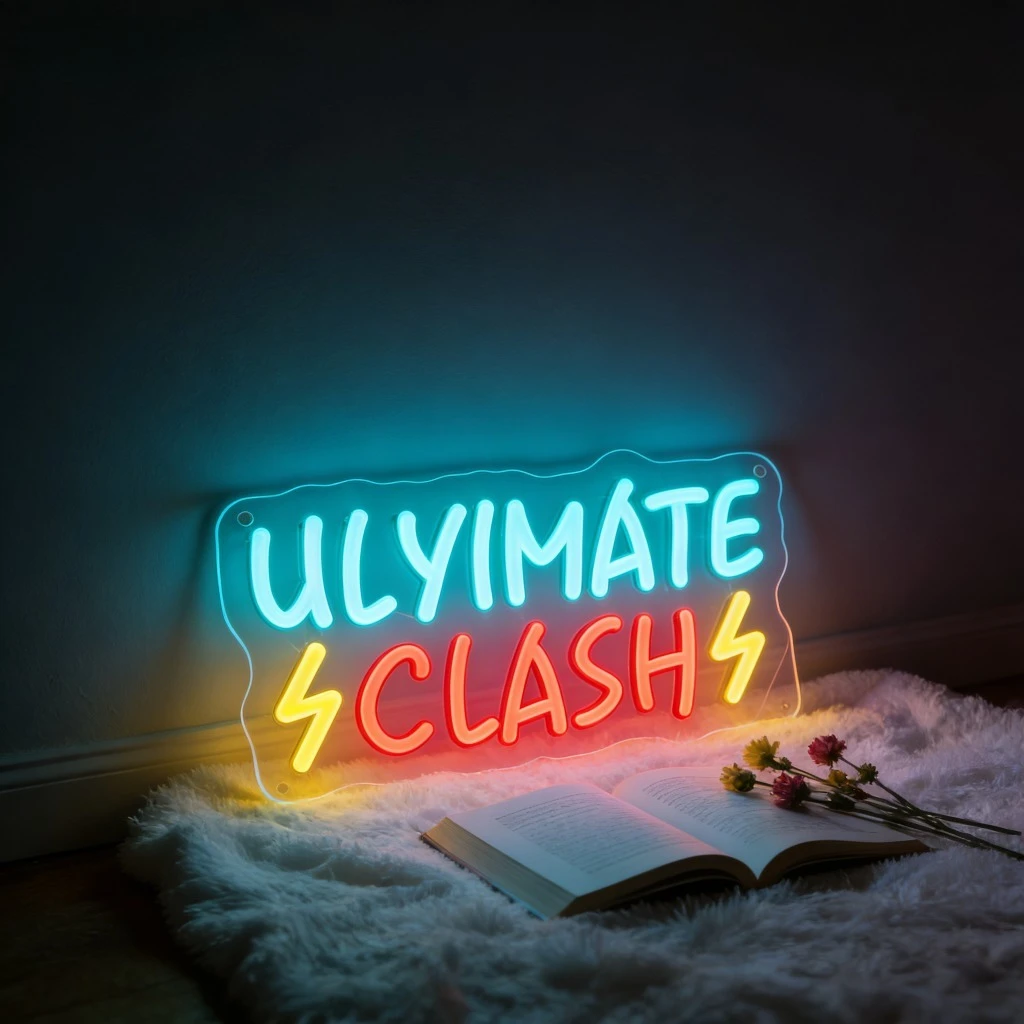 Неоновая вывеска Ultimate Clash, USB-светильник с регулируемой яркостью, светодиодный настенный светильник с синим, красным и желтым свечением для игровой комнаты, спальни, студии, декора, подарок для геймеров и подростков
Неоновая вывеска Ultimate Clash, USB-светильник с регулируемой яркостью, светодиодный настенный светильник с синим, красным и желтым свечением для игровой комнаты, спальни, студии, декора, подарок для геймеров и подростков