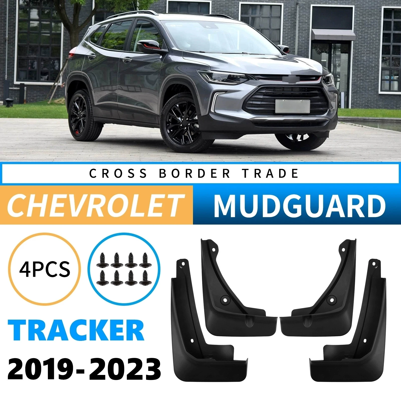 4PCS Front Rear Wheel Mudguards For Chevrolet Tracker 2019-2023 Sedan Touring Splash Guards Fender Mud Flaps Car Accessories
4PCS Front Rear Wheel Mudguards For Chevrolet Tracker 2019-2023 Sedan Touring Splash Guards Fender Mud Flaps Car Accessories