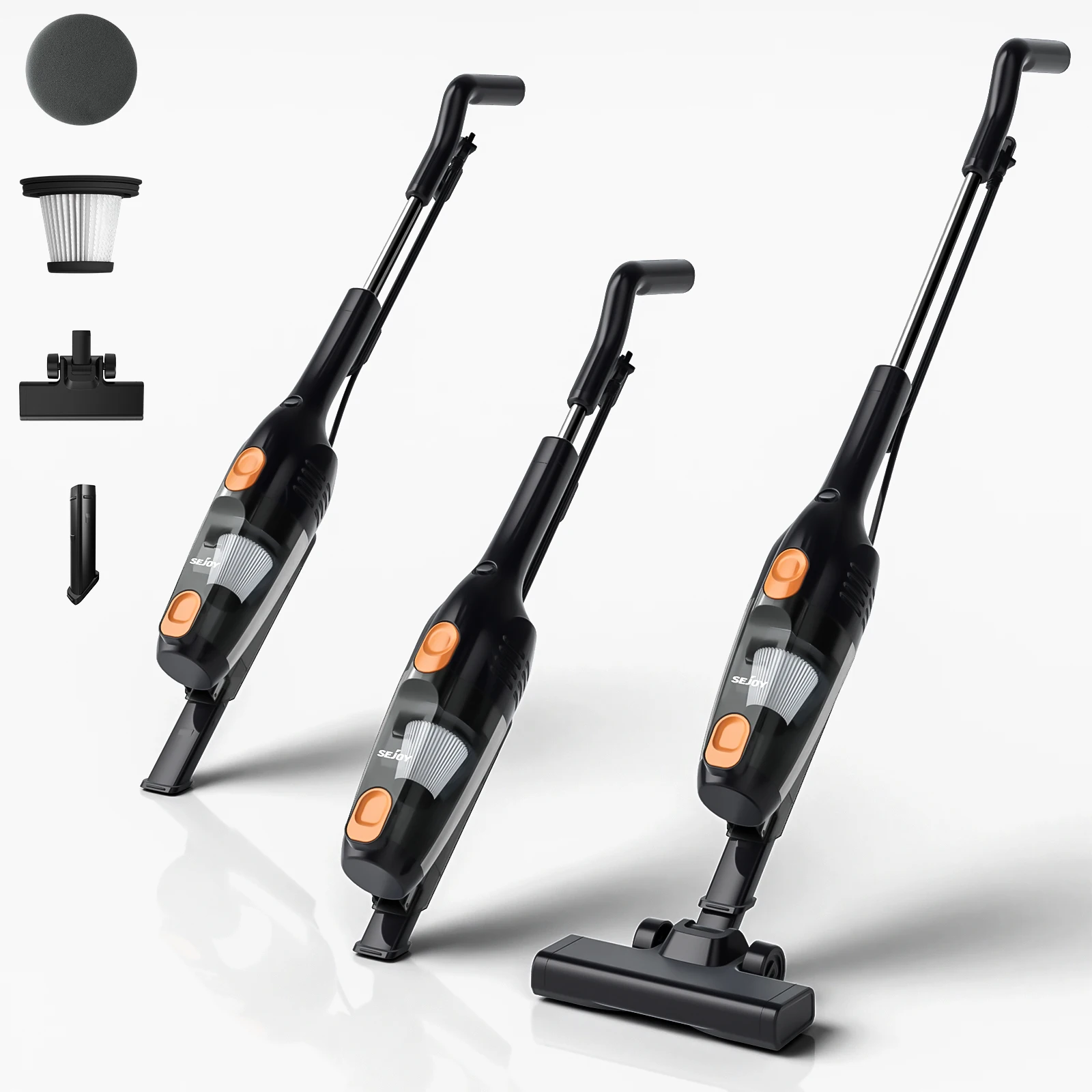 2-in-1 Corded Stick Vacuum Cleaner with Washable HEPA Filter,Convertible to Handheld Vacuum Cleaner 600W AC 120v for Home
2-in-1 Corded Stick Vacuum Cleaner with Washable HEPA Filter,Convertible to Handheld Vacuum Cleaner 600W AC 120v for Home