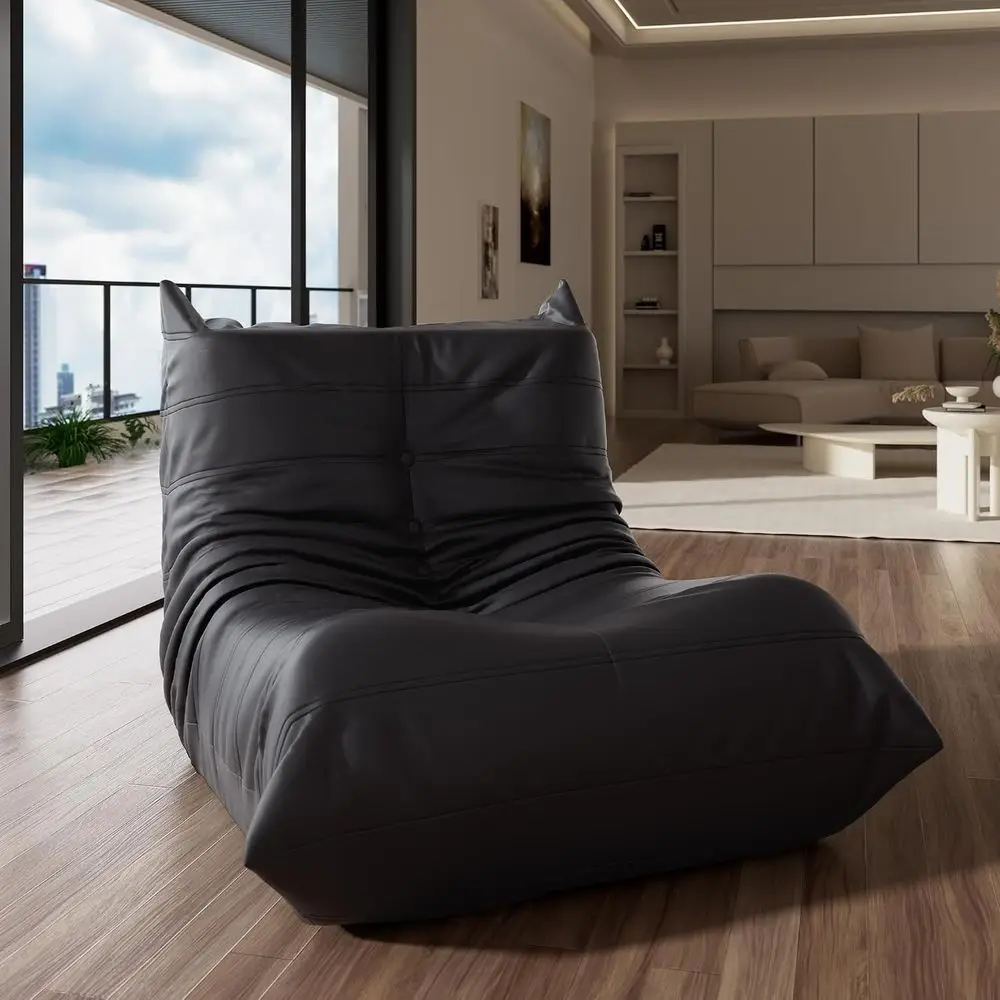 Ergonomic Memory Foam Bean Bag Chair for Adults - Suitable for Living Room, Bedroom, Dorm, or Office (Black)
Ergonomic Memory Foam Bean Bag Chair for Adults - Suitable for Living Room, Bedroom, Dorm, or Office (Black)