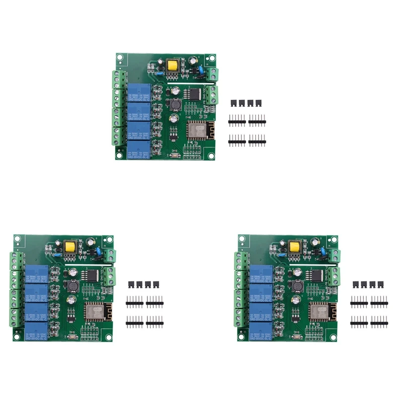 LJL-3X ESP8266 ESP-12F WIFI Relay Module 4Channel AC90-250V/DC7-30V/5V Delay Relay Switch For ARDUINO IDE Smart Home IOT
LJL-3X ESP8266 ESP-12F WIFI Relay Module 4Channel AC90-250V/DC7-30V/5V Delay Relay Switch For ARDUINO IDE Smart Home IOT