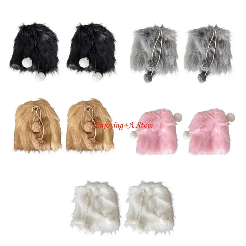 PXPB Women's Vintage Furry Leg Covers Winter Hairy Balls Fuzzy Plush Leg Warmers Boot Toppers for Festivals and Daily Use
PXPB Women's Vintage Furry Leg Covers Winter Hairy Balls Fuzzy Plush Leg Warmers Boot Toppers for Festivals and Daily Use