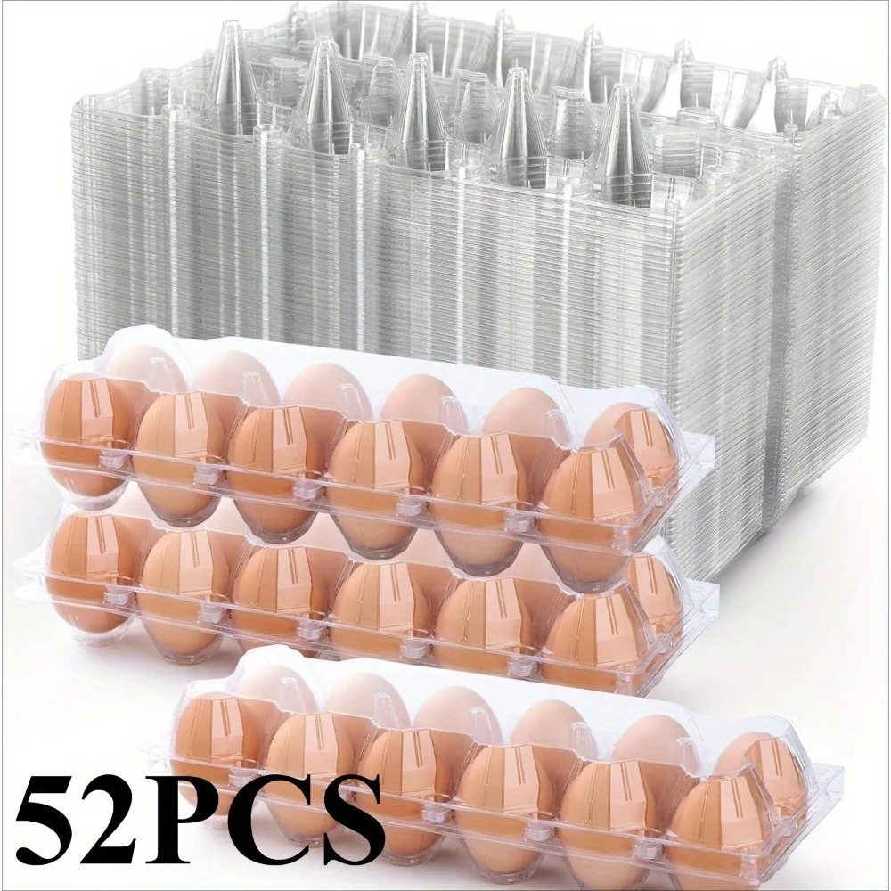 100-pack Wholesale Deal: 12-pack Transparent Egg Cartons, 1 Dozen Blank Plastic Egg Containers—medium-sized Reusable Egg Storage
100-pack Wholesale Deal: 12-pack Transparent Egg Cartons, 1 Dozen Blank Plastic Egg Containers—medium-sized Reusable Egg Storage