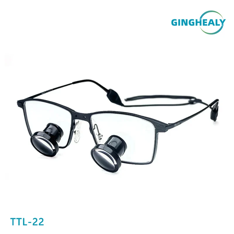 Ginghealy 22 TTL Loupes Ultra Lightweight Titanium Frame 2.5X/3.0X/3.5X Customized Dental Surgical Loupes Plastic Lens
Ginghealy 22 TTL Loupes Ultra Lightweight Titanium Frame 2.5X/3.0X/3.5X Customized Dental Surgical Loupes Plastic Lens