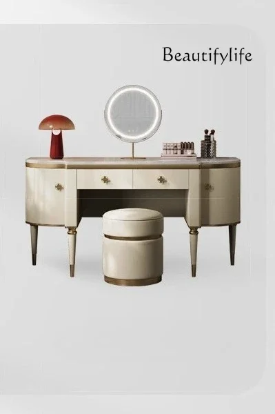 Light luxury dresser combination modern high-end natural luxury stone high-end marble storage integrated makeup table
Light luxury dresser combination modern high-end natural luxury stone high-end marble storage integrated makeup table