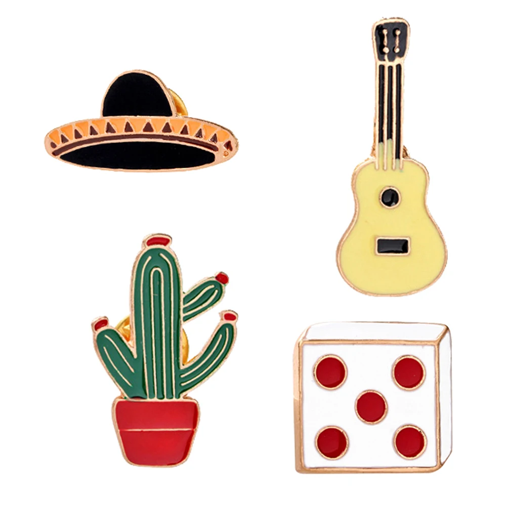 4 Pcs Cactus Guitar Brooch Creative Fashion Women Lapel Pin Lightweight Cute Cartoon Design Decorate Clothes Bags
4 Pcs Cactus Guitar Brooch Creative Fashion Women Lapel Pin Lightweight Cute Cartoon Design Decorate Clothes Bags