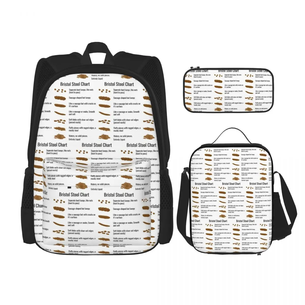 Bristol Stool Chart Backpacks Kids Bookbag School Bags Rucksack Lunch Bag Pen Bag Three-Piece Set
Bristol Stool Chart Backpacks Kids Bookbag School Bags Rucksack Lunch Bag Pen Bag Three-Piece Set