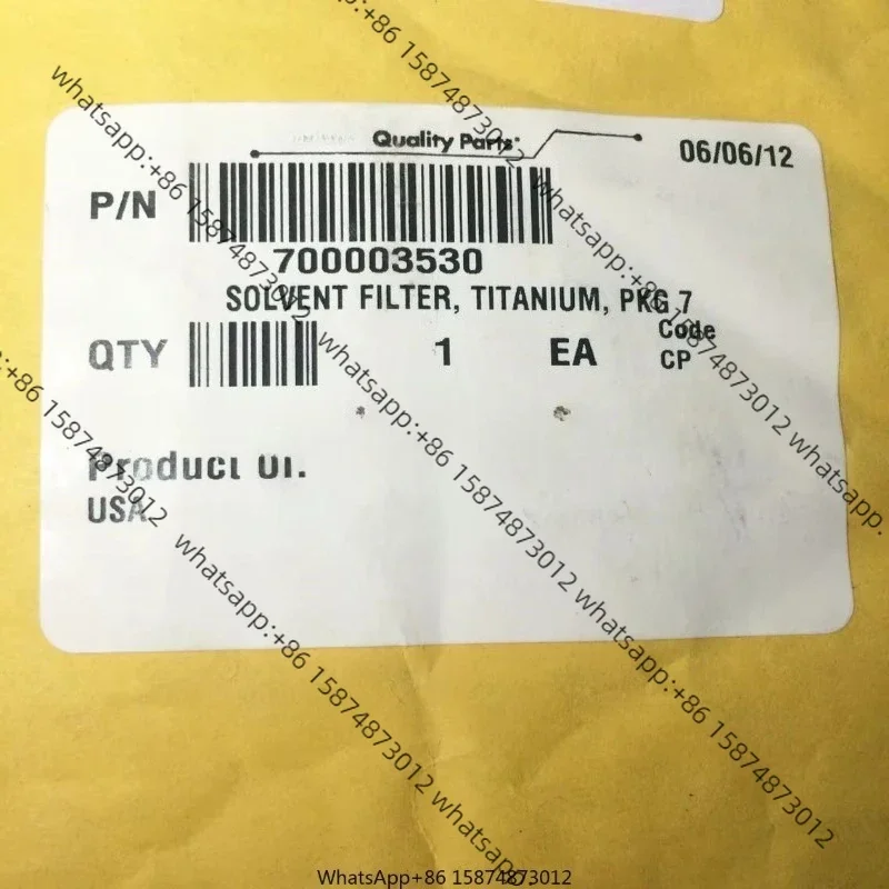 For Wa ters Titanium Solvent Filter 700003530 7 Pieces
For Wa ters Titanium Solvent Filter 700003530 7 Pieces