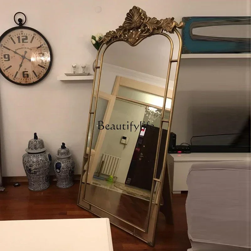 *FG44Living room, bedroom, European-style carved full-length mirror, cloakroom, special-shaped floor mirror
*FG44Living room, bedroom, European-style carved full-length mirror, cloakroom, special-shaped floor mirror