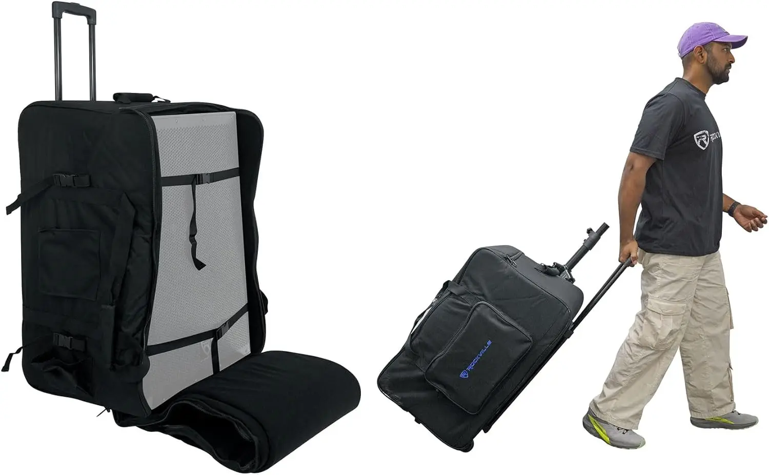 Rockville SB15 v2 Rolling Travel Bag w/ Wheels, Fits Most 15" DJ PA Speakers, Telescopic Handle, Durable Nylon, Accessory
Rockville SB15 v2 Rolling Travel Bag w/ Wheels, Fits Most 15" DJ PA Speakers, Telescopic Handle, Durable Nylon, Accessory