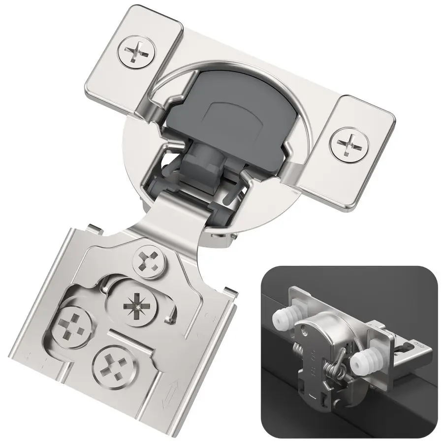 20 Pack 1 2 Overlay 3D Soft Close Concealed Kitchen Cabinet Hinge for Face Frame Door, PreAssembled Easyon Dowels, Self Closing
20 Pack 1 2 Overlay 3D Soft Close Concealed Kitchen Cabinet Hinge for Face Frame Door, PreAssembled Easyon Dowels, Self Closing