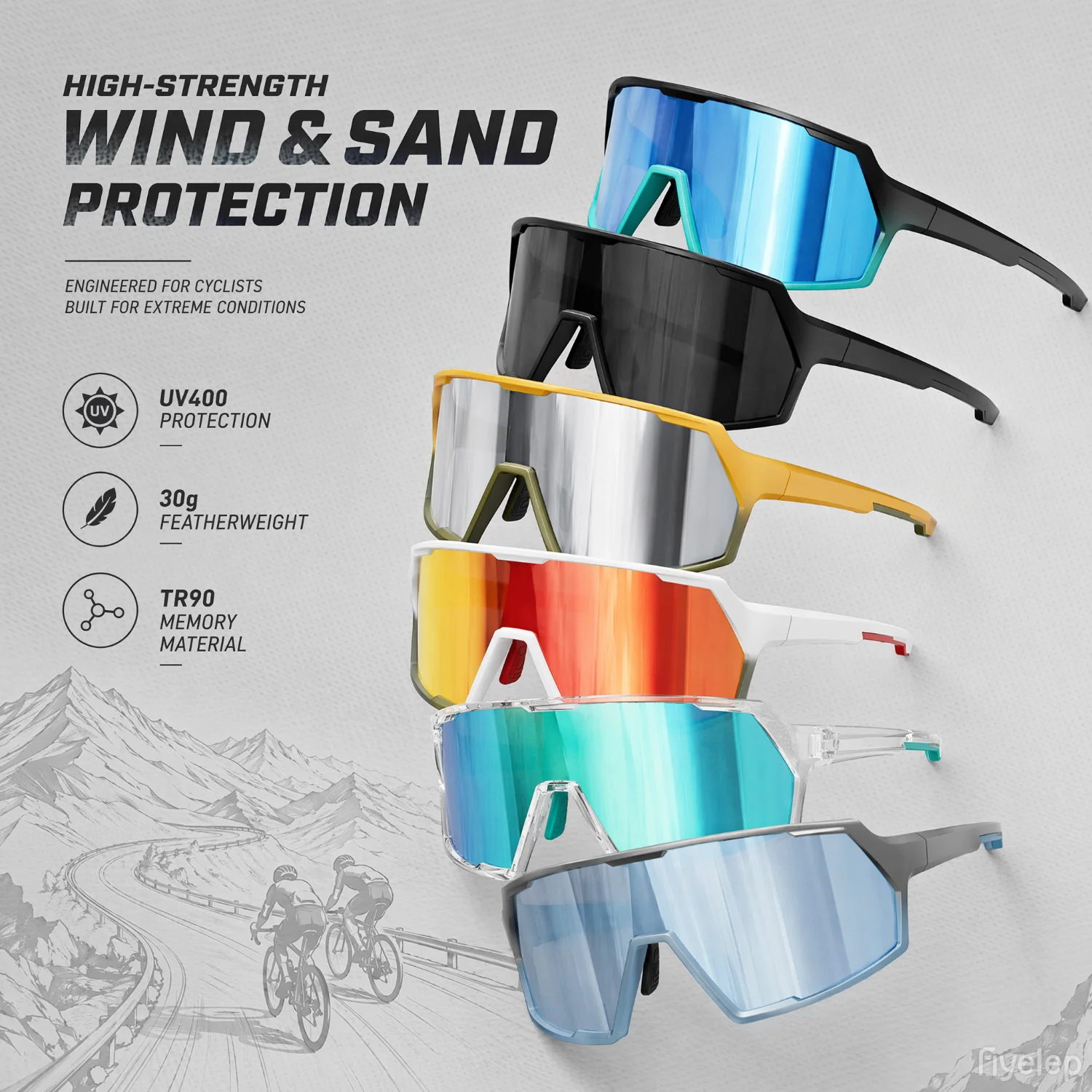 TR90 Cycling Sunglasses Men Women UV400 Eyewear Polarized Anti-fog Outdoor Sport Glasses Outdoor MTB Road Bike Running Windproof
TR90 Cycling Sunglasses Men Women UV400 Eyewear Polarized Anti-fog Outdoor Sport Glasses Outdoor MTB Road Bike Running Windproof