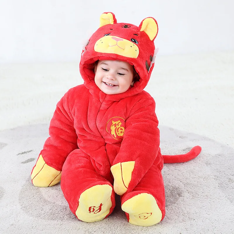 Kigurumis Winter Thicken Baby Jumpsuit For Boys Girls Clothes Newborn Baby Onesie Romper Cartoon Tiger Baby Rompers Cotton Kawai
Kigurumis Winter Thicken Baby Jumpsuit For Boys Girls Clothes Newborn Baby Onesie Romper Cartoon Tiger Baby Rompers Cotton Kawai
