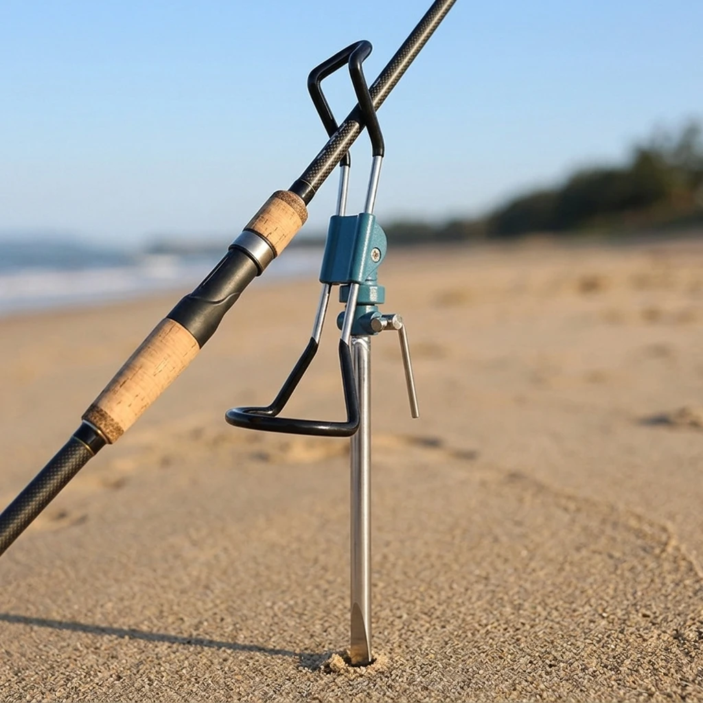 tainless Steel Fishing Rods Holder With Ground Spike, Corrosion Resistant Universal For Sea And Freshwater Fishing Accessories
tainless Steel Fishing Rods Holder With Ground Spike, Corrosion Resistant Universal For Sea And Freshwater Fishing Accessories